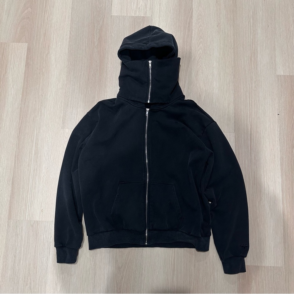 Black Trance Masked Zip Up